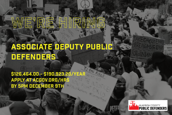 Now Hiring Associate Deputy Public Defenders